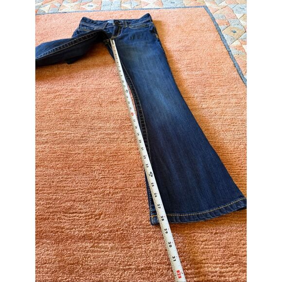 Aeropostale Hailey Skinny Flare Jeans Dark Wash Size 00R Low Rise Bootcut - Picture 7 of 9